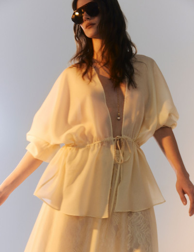 Kimono Americana Marfim