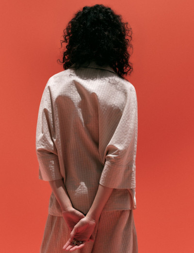 Camisa Orquídea Areia