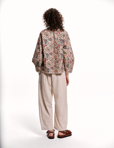 Calça Flor de lótus Areia