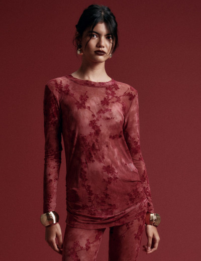 Blusa Lótus Vinho