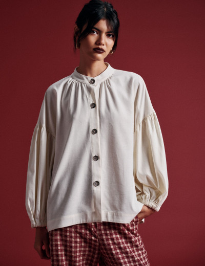 Camisa Begônia Off White