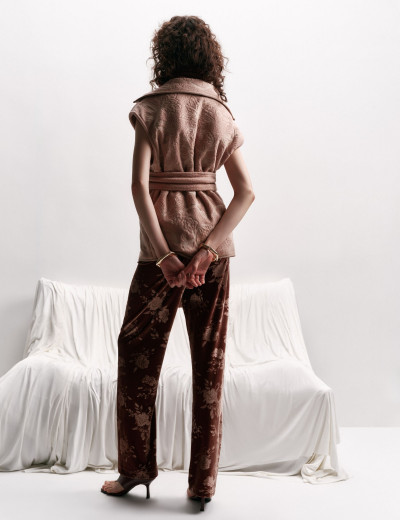 Calça Rosa Marrom