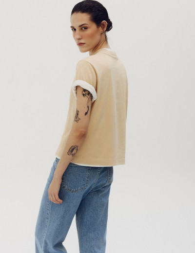 Camiseta Ólbia Bege