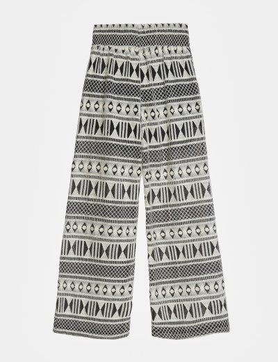 Calça Bell Flowers Preto