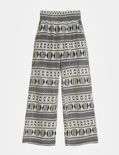 Calça Bell Flowers Preto
