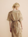 Vestido Pelotas Bege