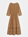 Vestido Guernesey Island Camelo